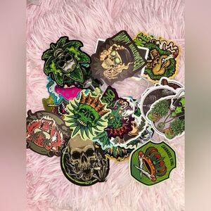 30pc each mixed Funny Cartoon Leaf Sticker Pack | Waterproof Vinyl Laptop Phone